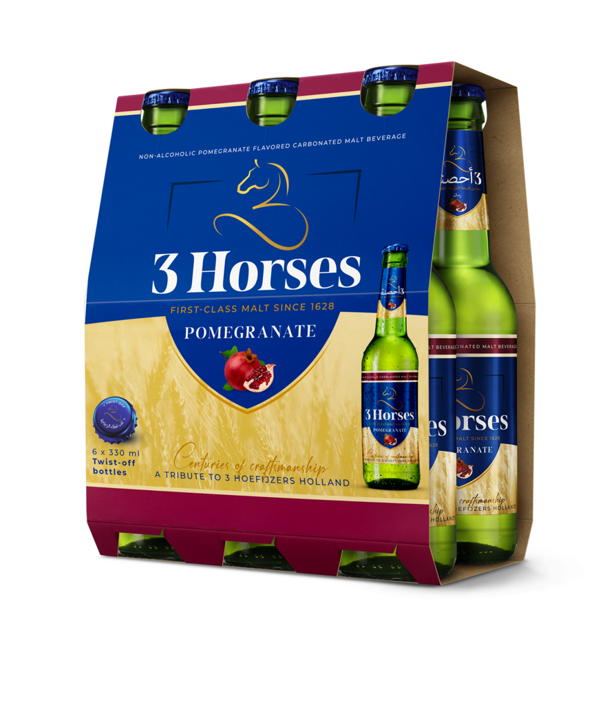 3 Horses Pomegranate Malt Beverage