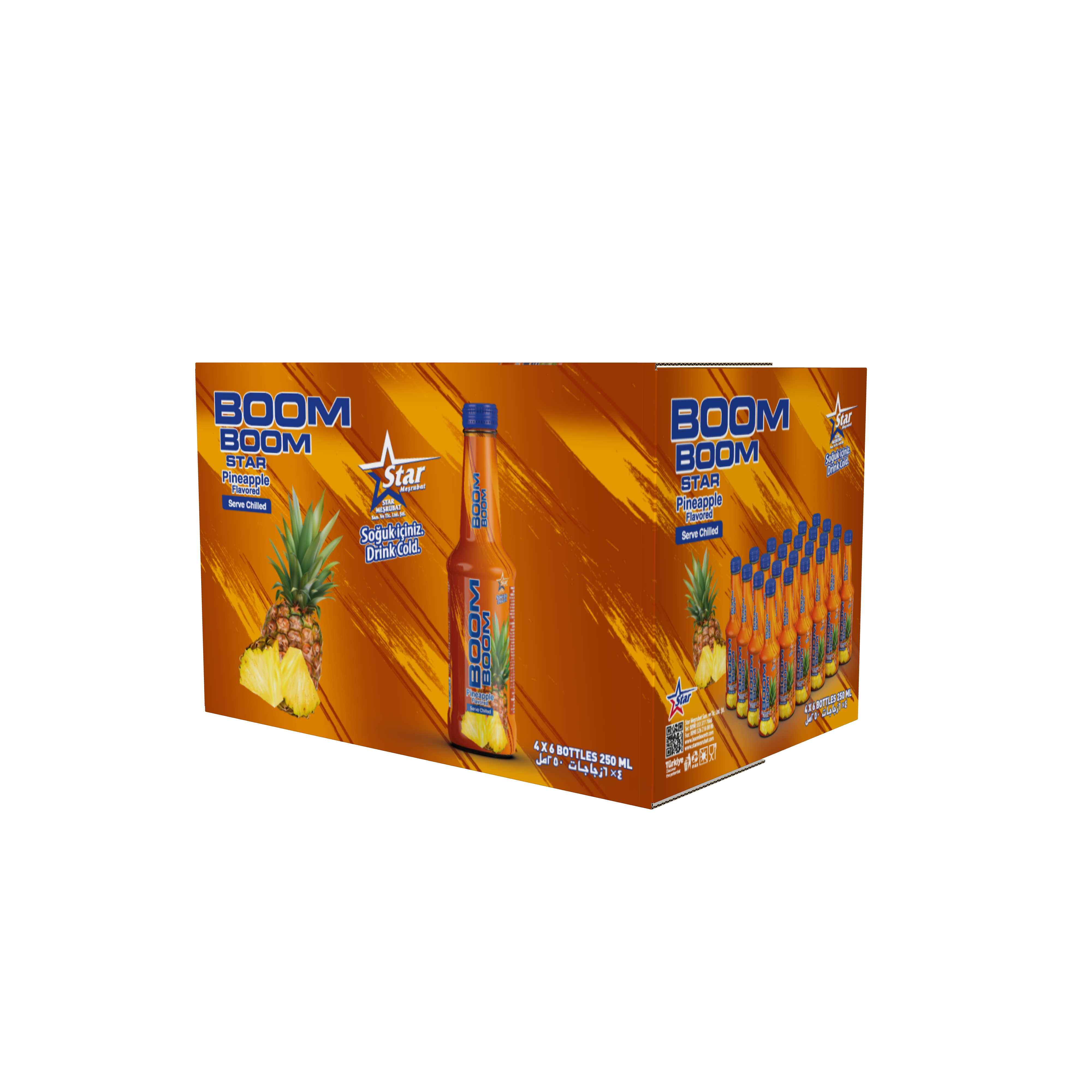 Boom Boom Star Sparkling Pineapple Drink