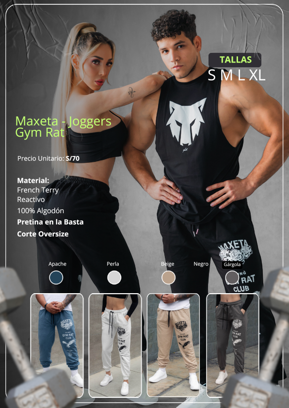 Maxeta - Joggers Gym Rat