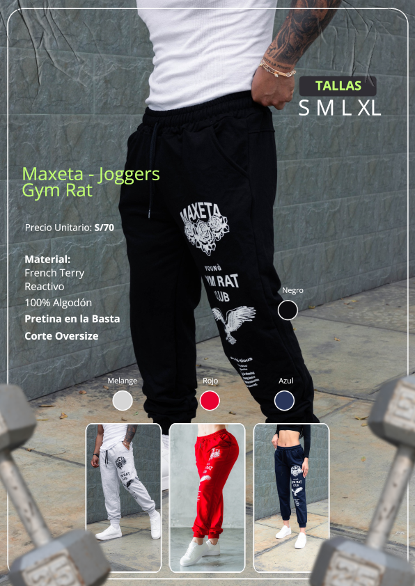 Maxeta - Joggers Gym Rat
