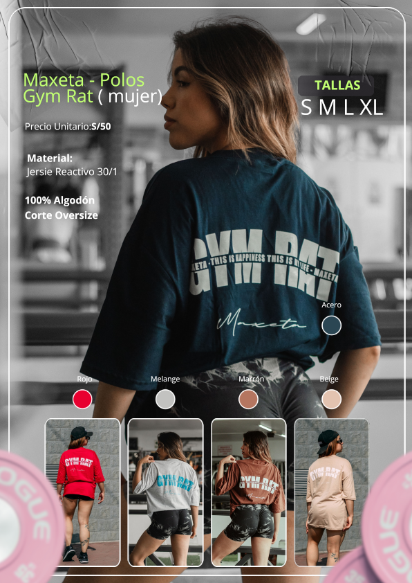 Maxeta - Polos Gym Rat (mujer)