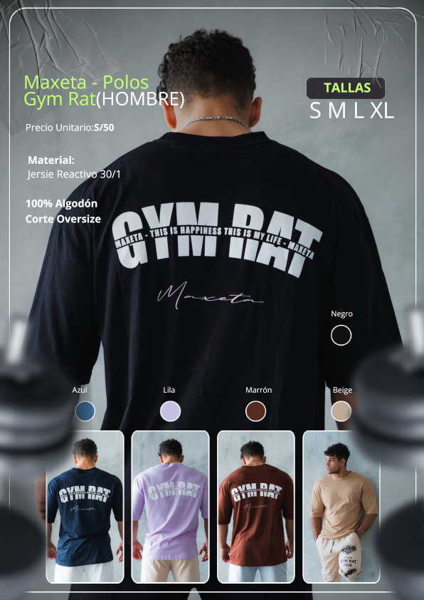 Maxeta - Polos Gym Rat (Hombre)