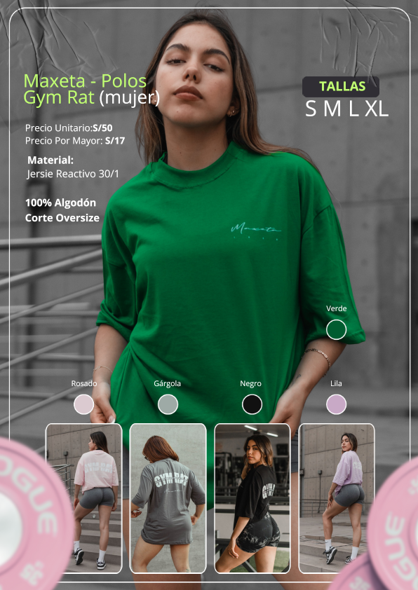 Maxeta - Polos Gym Rat (mujer)