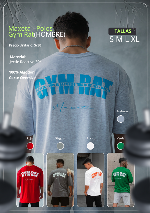Maxeta - Polos Gym Rat (Hombre)