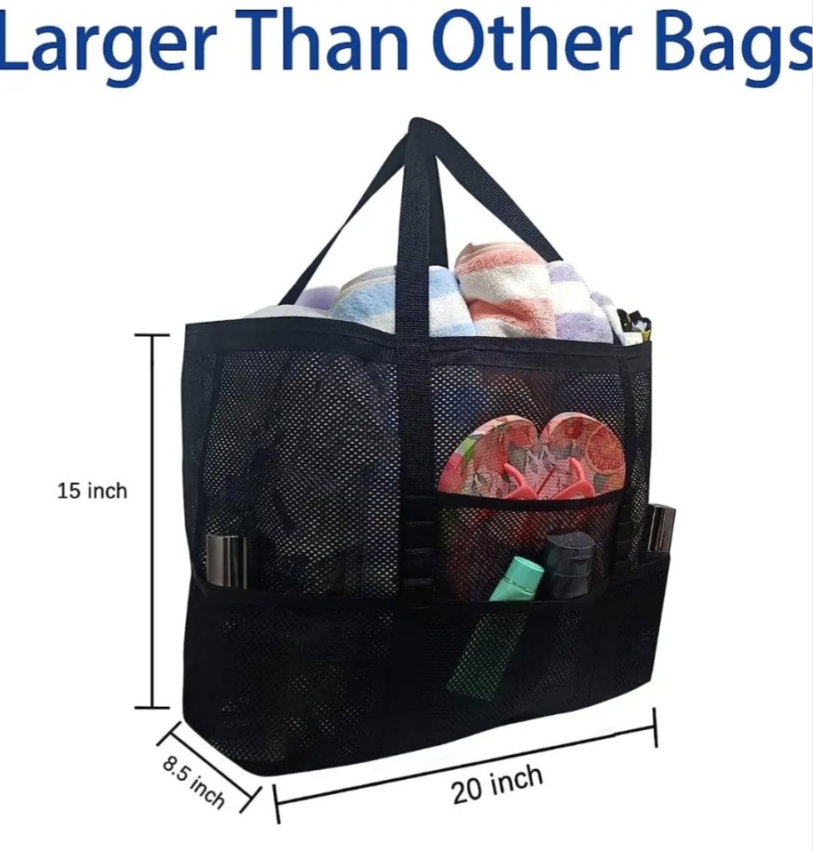mesh beach bag