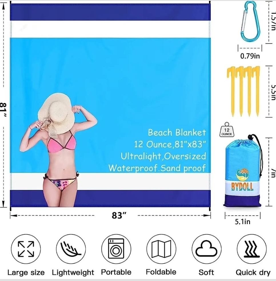 Beach Blanket 81"x 83"