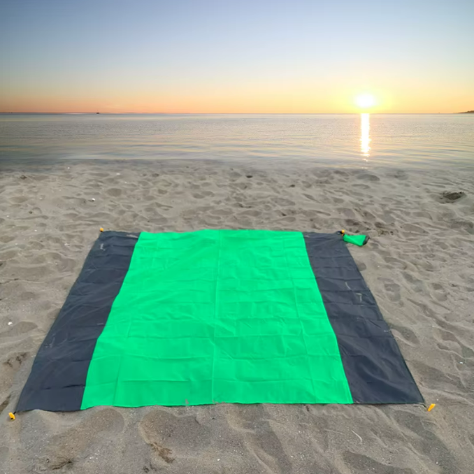 Portable Travel Beach Oversized Sand-Proof Beach Blanket Mat with Carry Bag 