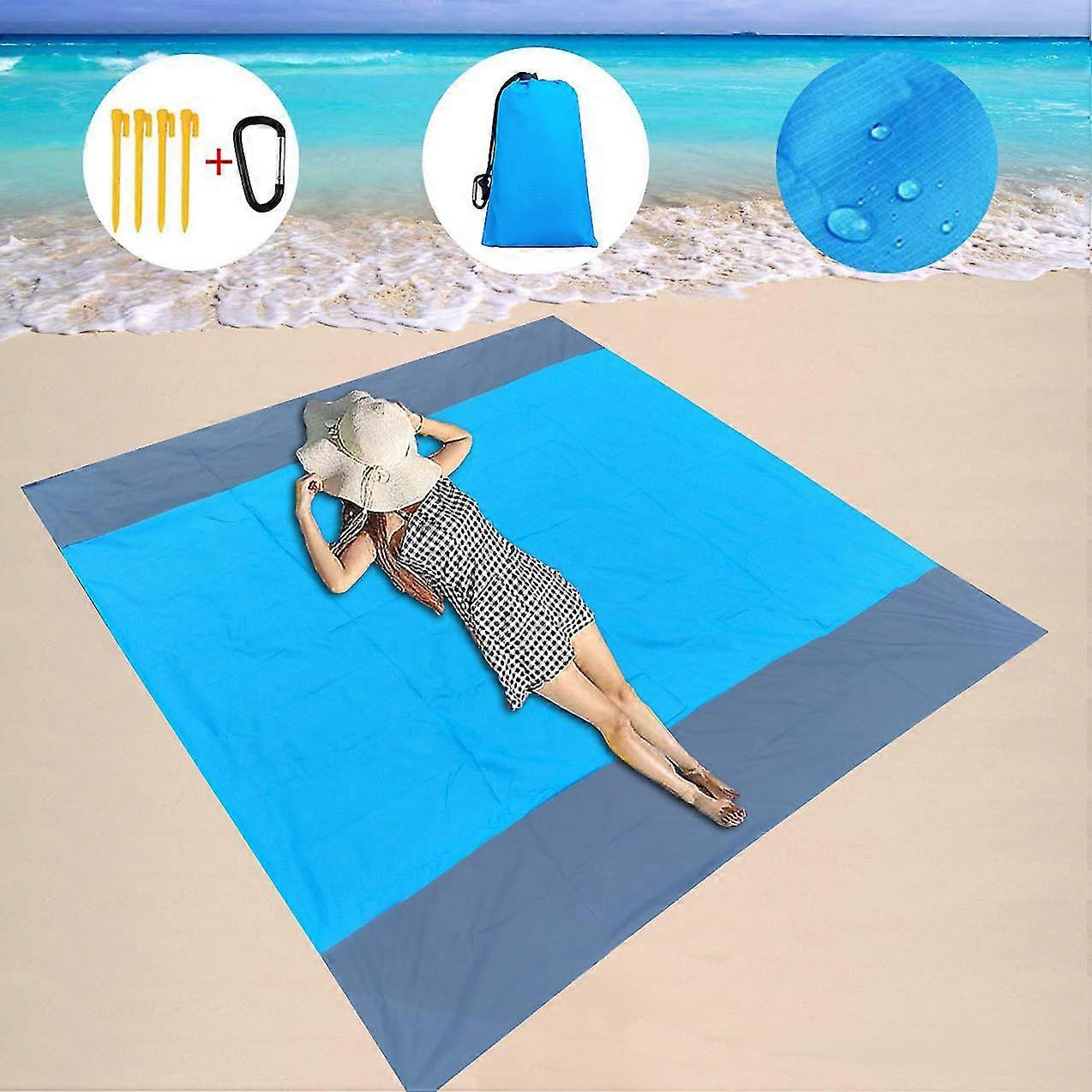 Picnic Beach Blanket Mat With Pocket