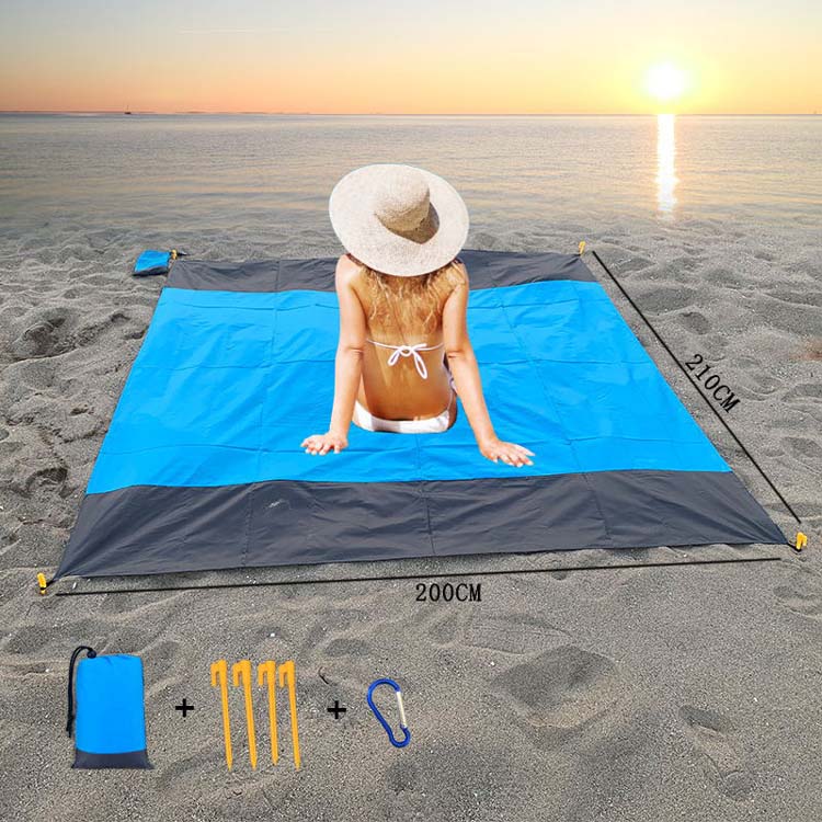 Picnic Beach Blanket Mat With Pocket