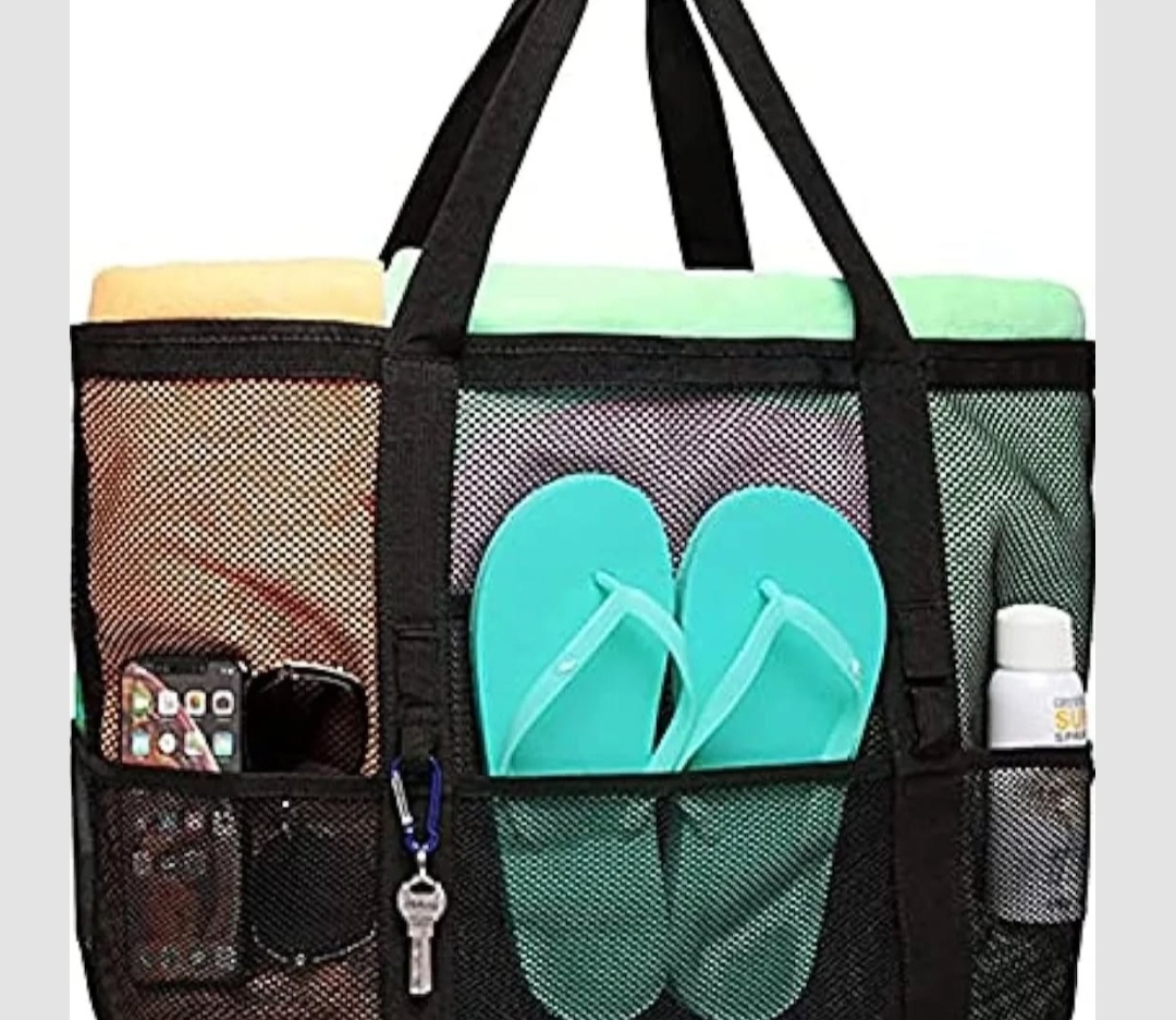 mesh beach bag