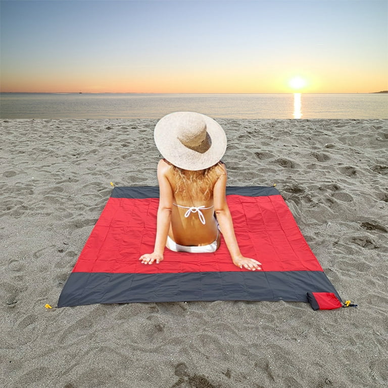 Picnic Beach Blanket Mat With Pocket
