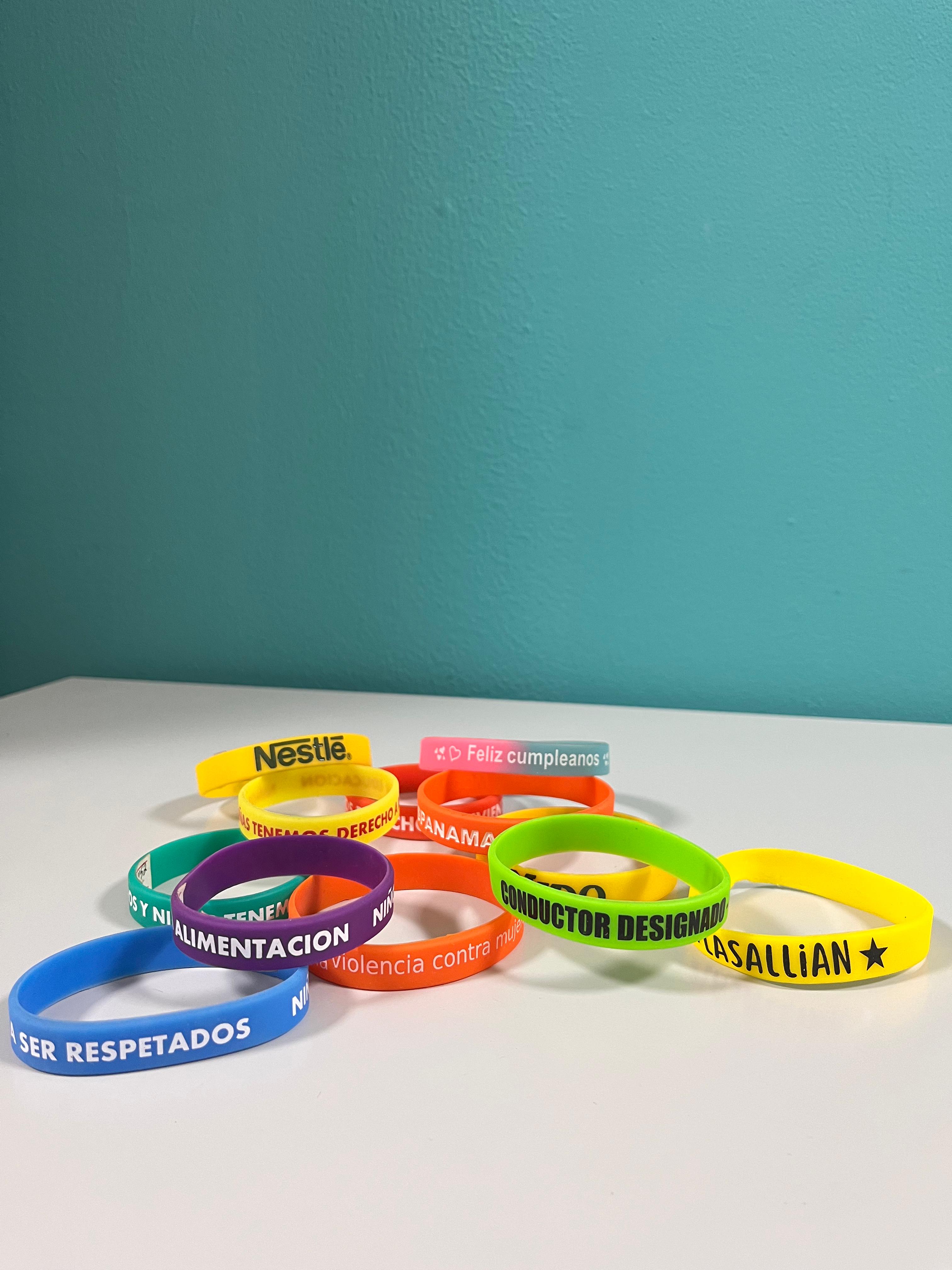 Pulseras de Silicona Personalizables