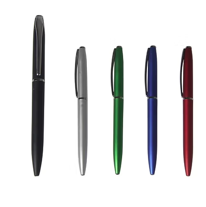 Bolígrafos Slim con cuerpo Metalizado