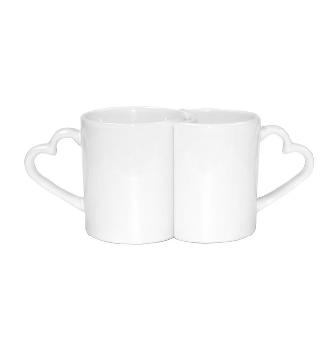 Tazas de Pareja con Asa de Corazón
