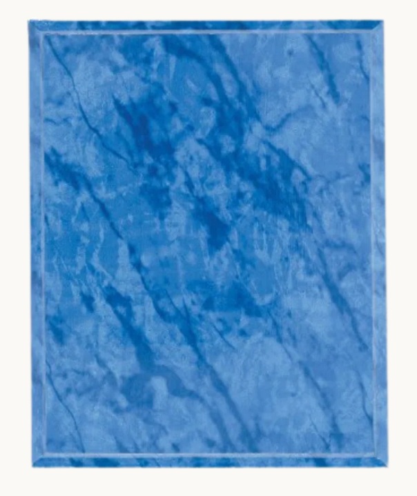 Placa de reconocimiento azul