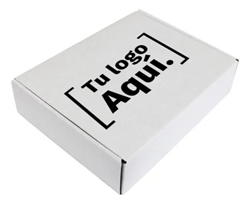 Caja de cartón blanca