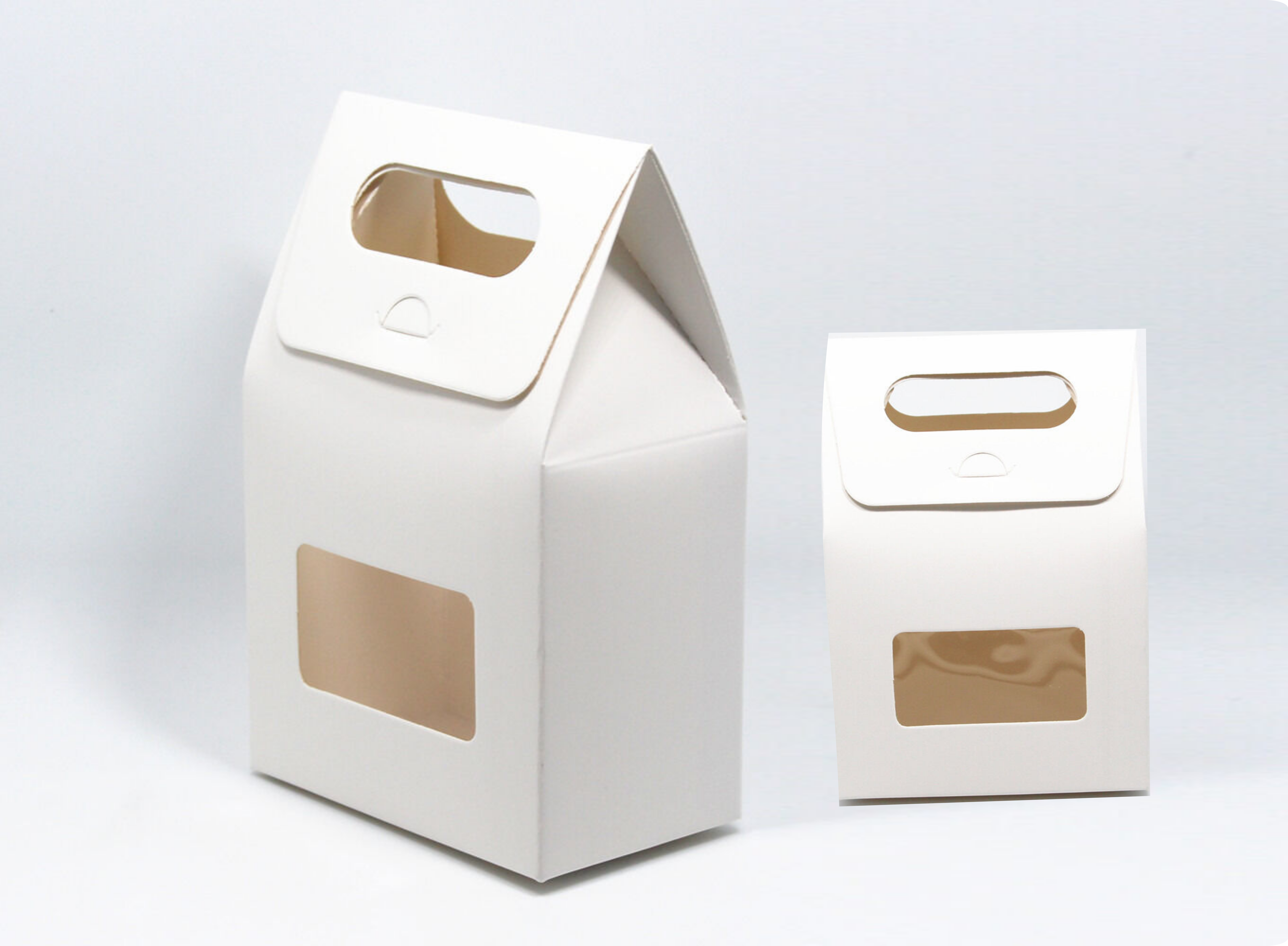 Caja de Cartón Blancas con Ventana