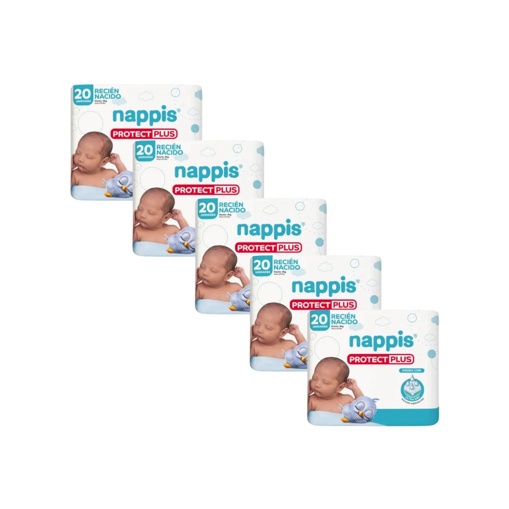 Pañales Nappis Protect Plus Recién Nacido