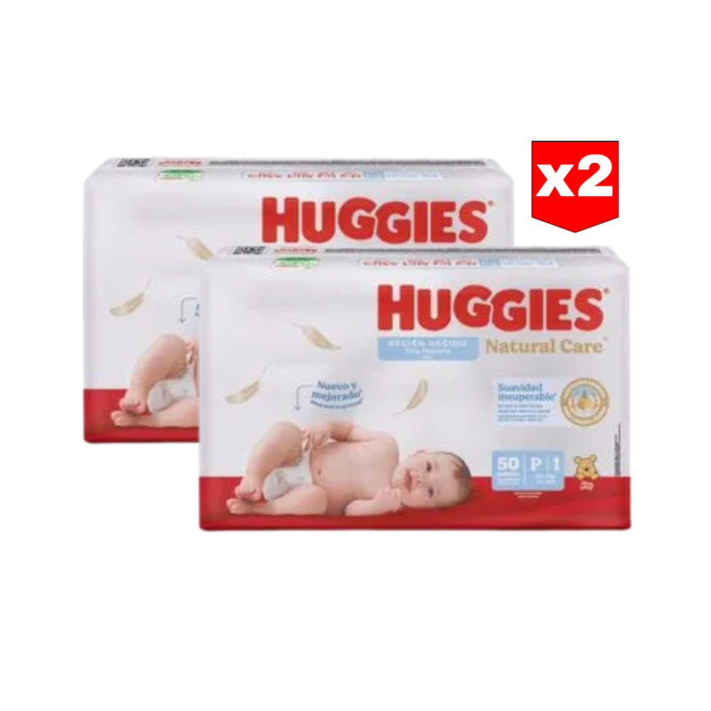 Pañales Huggies Natural Care P X 50 
