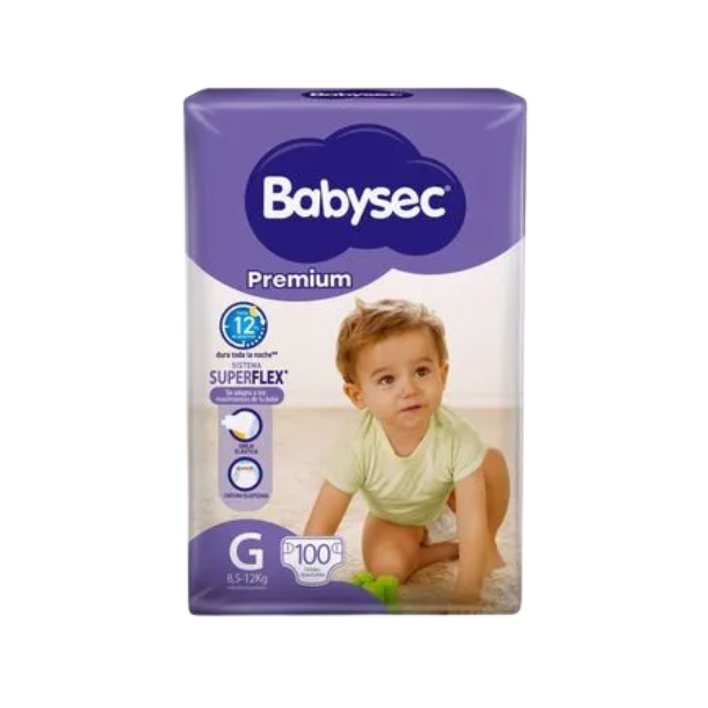 Pañales Babysec Premium G X100