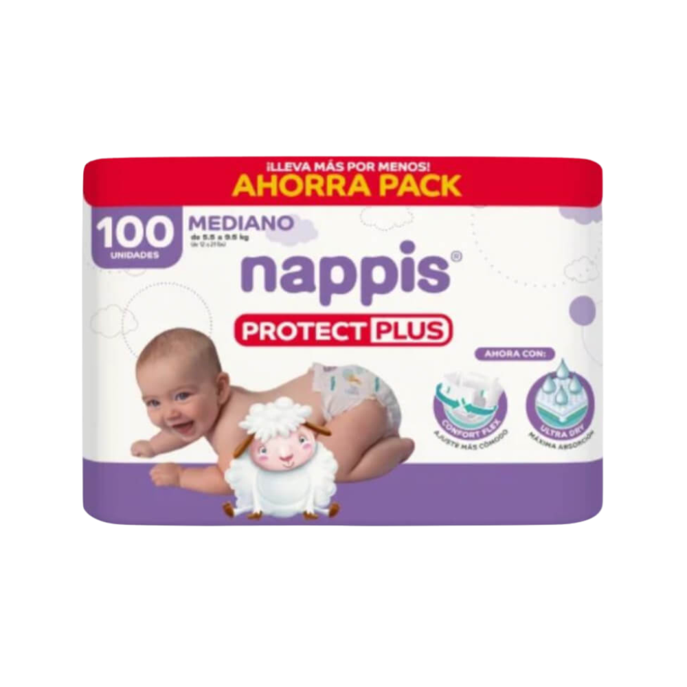 Nappis Protect Plus Pañales Medianos