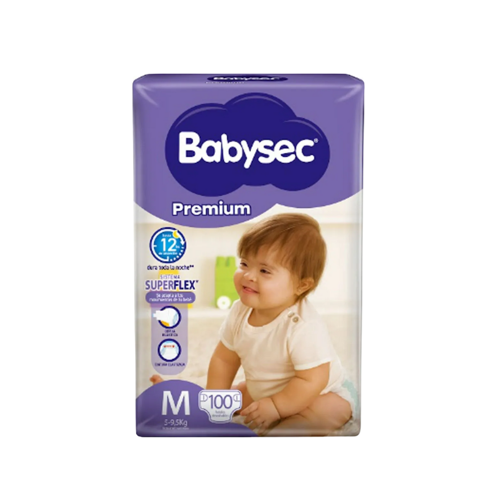 Pañales Babysec Premium M x100