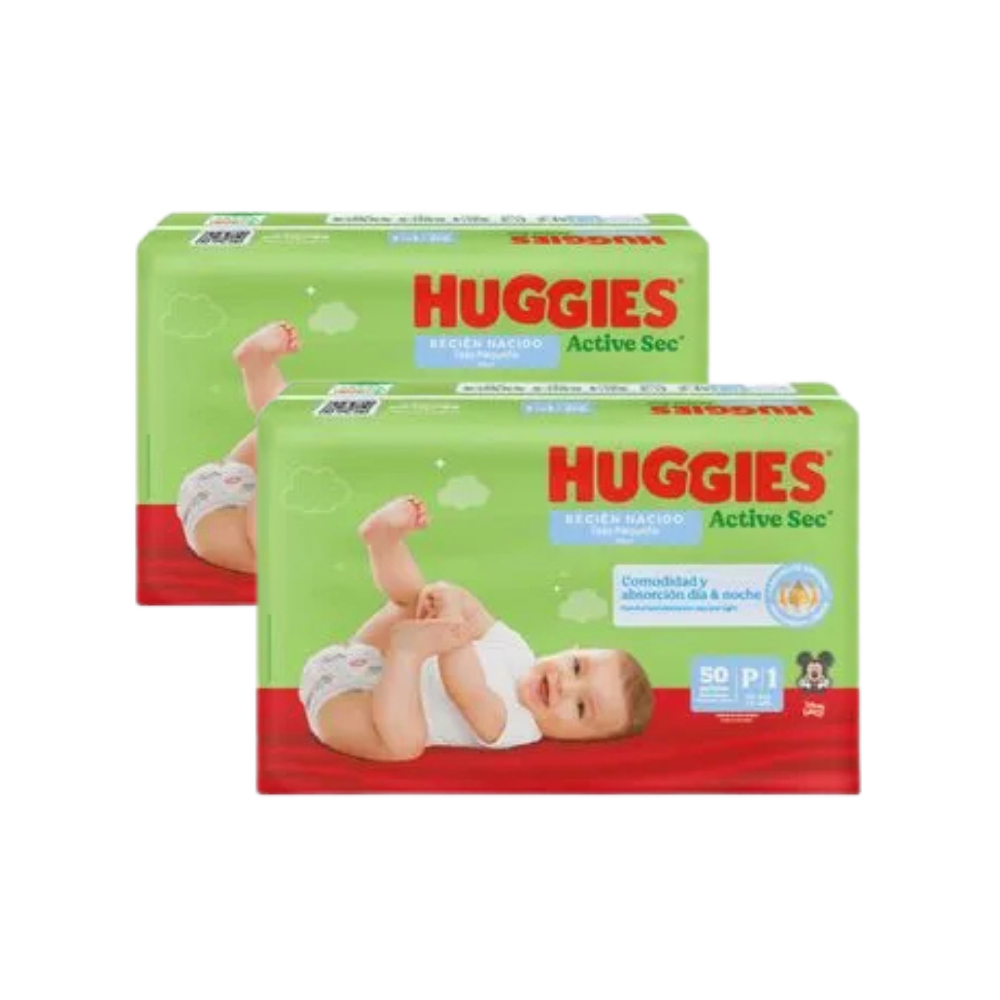 Pañales Huggies Active Sec pequeño