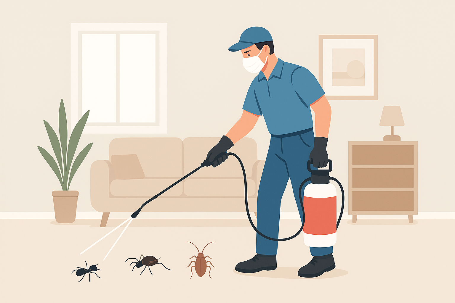 Controle de Pragas -  baratas e formigas 