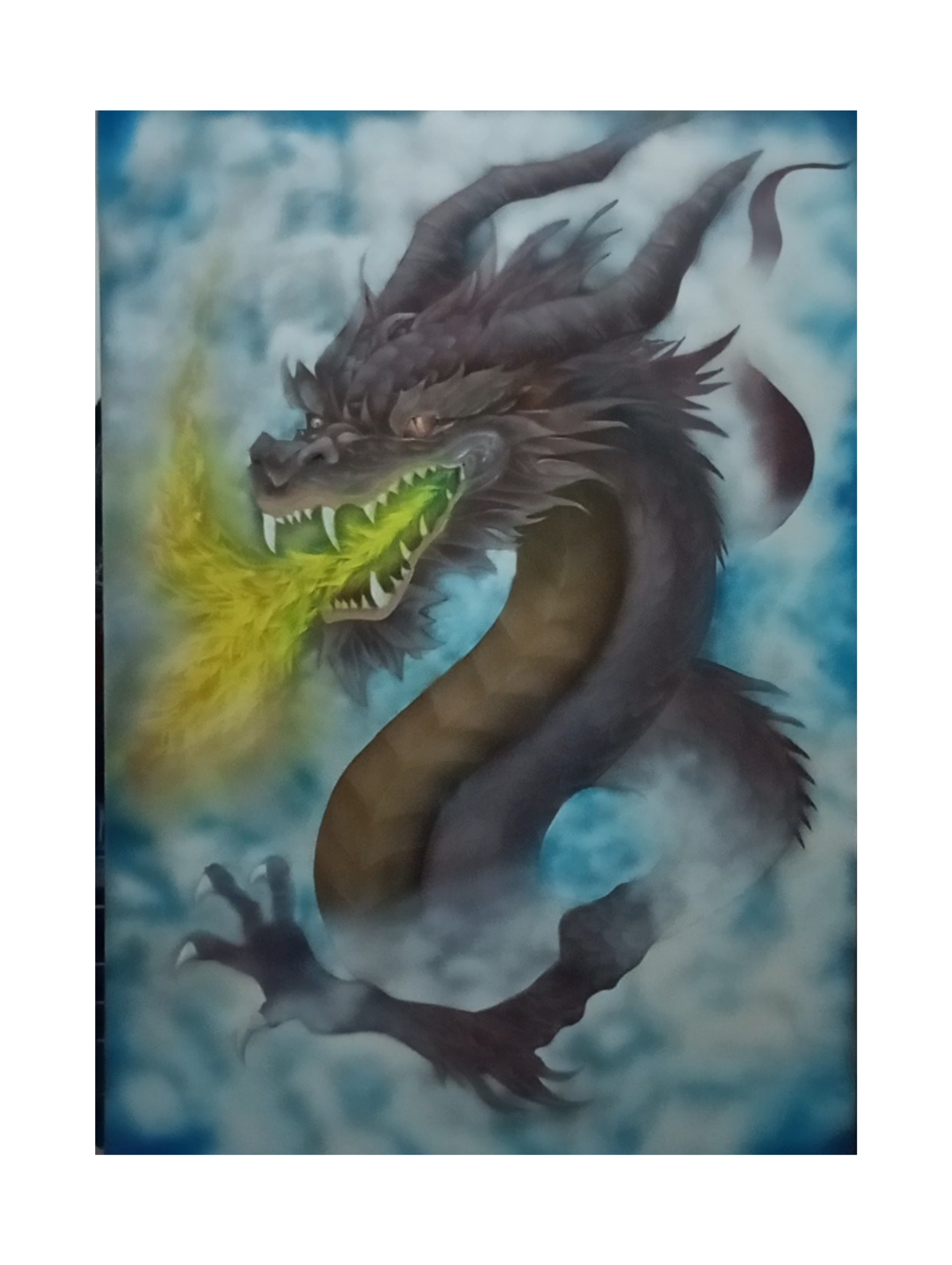 Dragón interior.  Pieza única. Con la compra, llévate una taza personalizada.  
