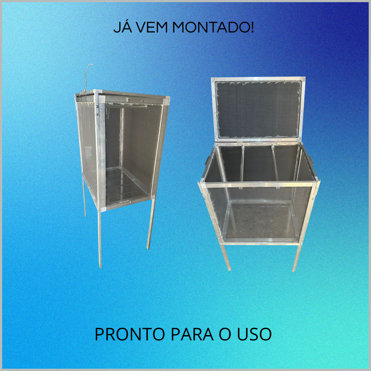 Secador de Carne Profissional Aluminio Tela de fibra de vidro