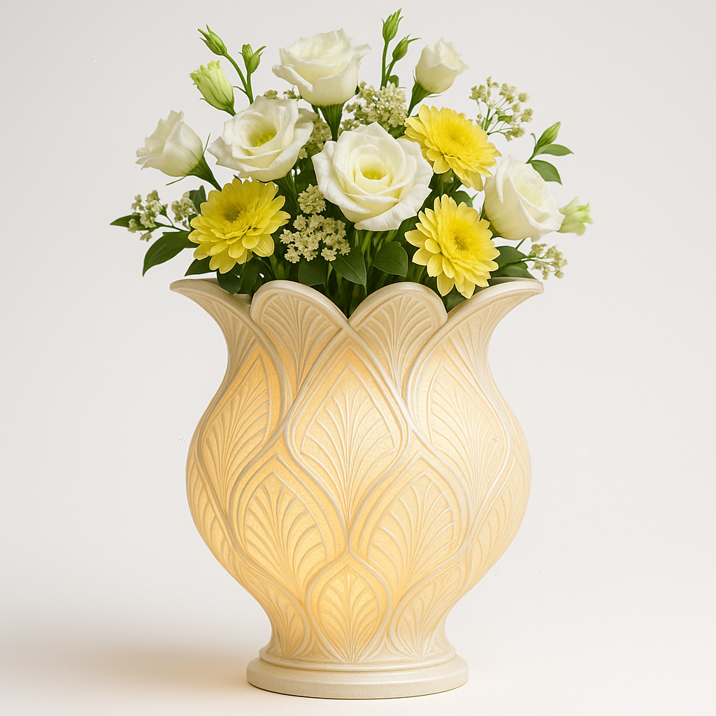 “Golden Joy” – LED Glow Wedding Vase