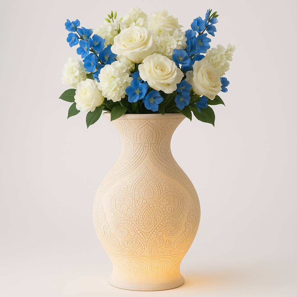 “Midnight Elegance” – LED Glow Wedding Vase