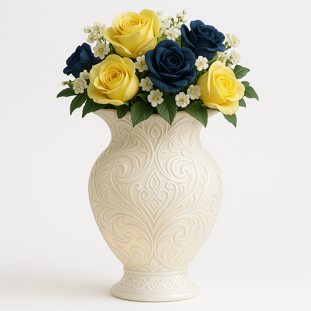 “Midnight Bloom” – LED Glow Wedding Vase