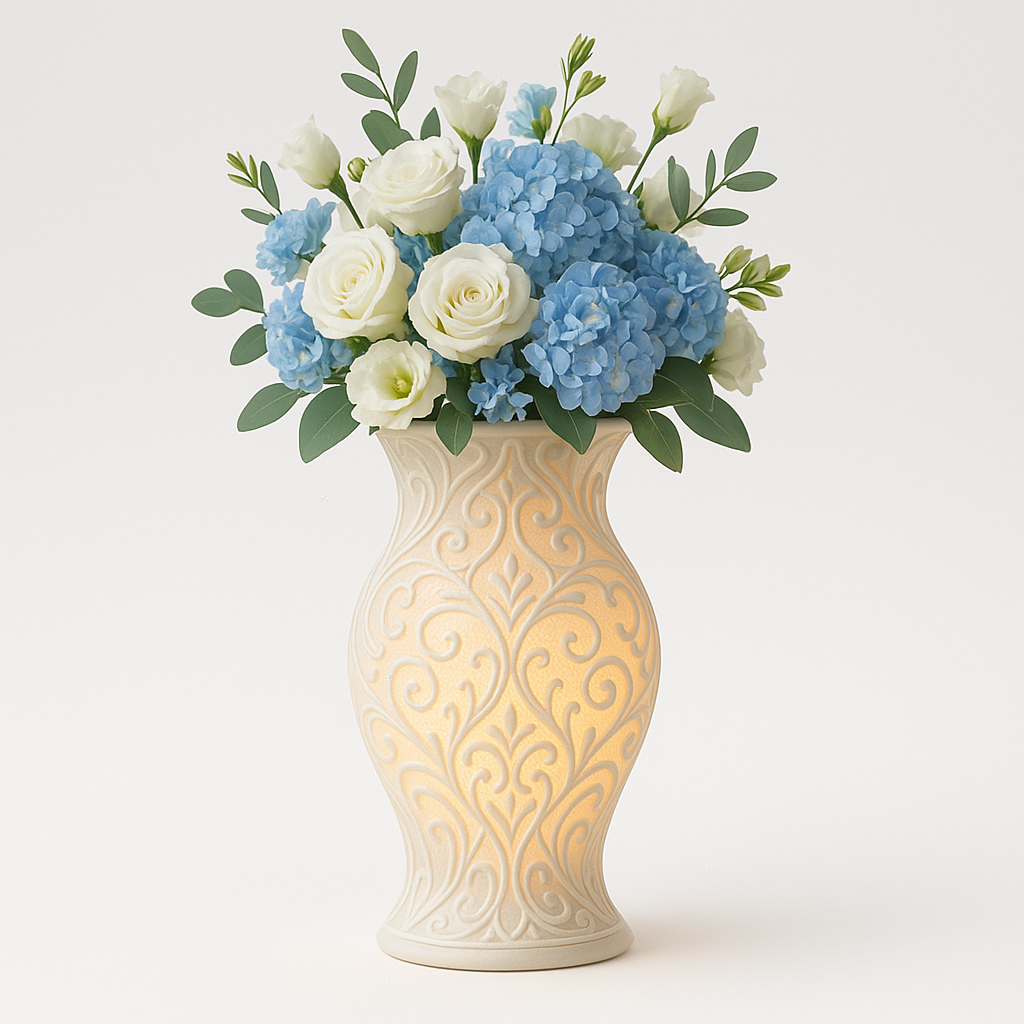 “Ocean Breeze” – LED Glow Wedding Vase
