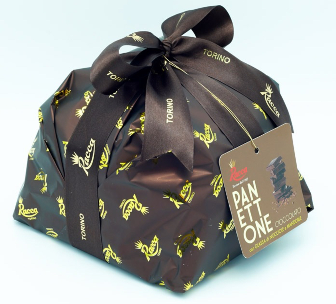 Panettone cioccolato 1kg con incarto Racca
