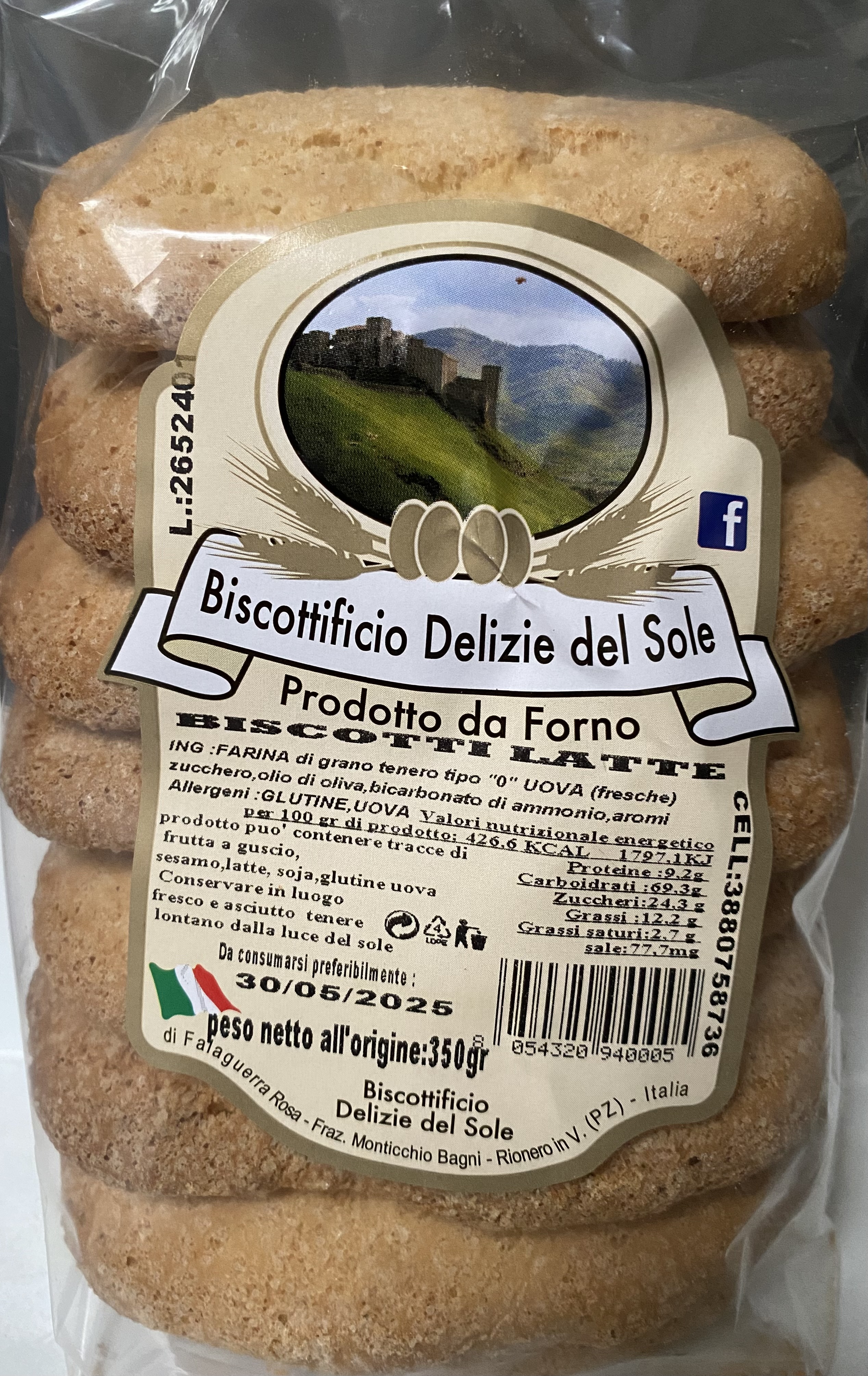Biscotto latte 400g