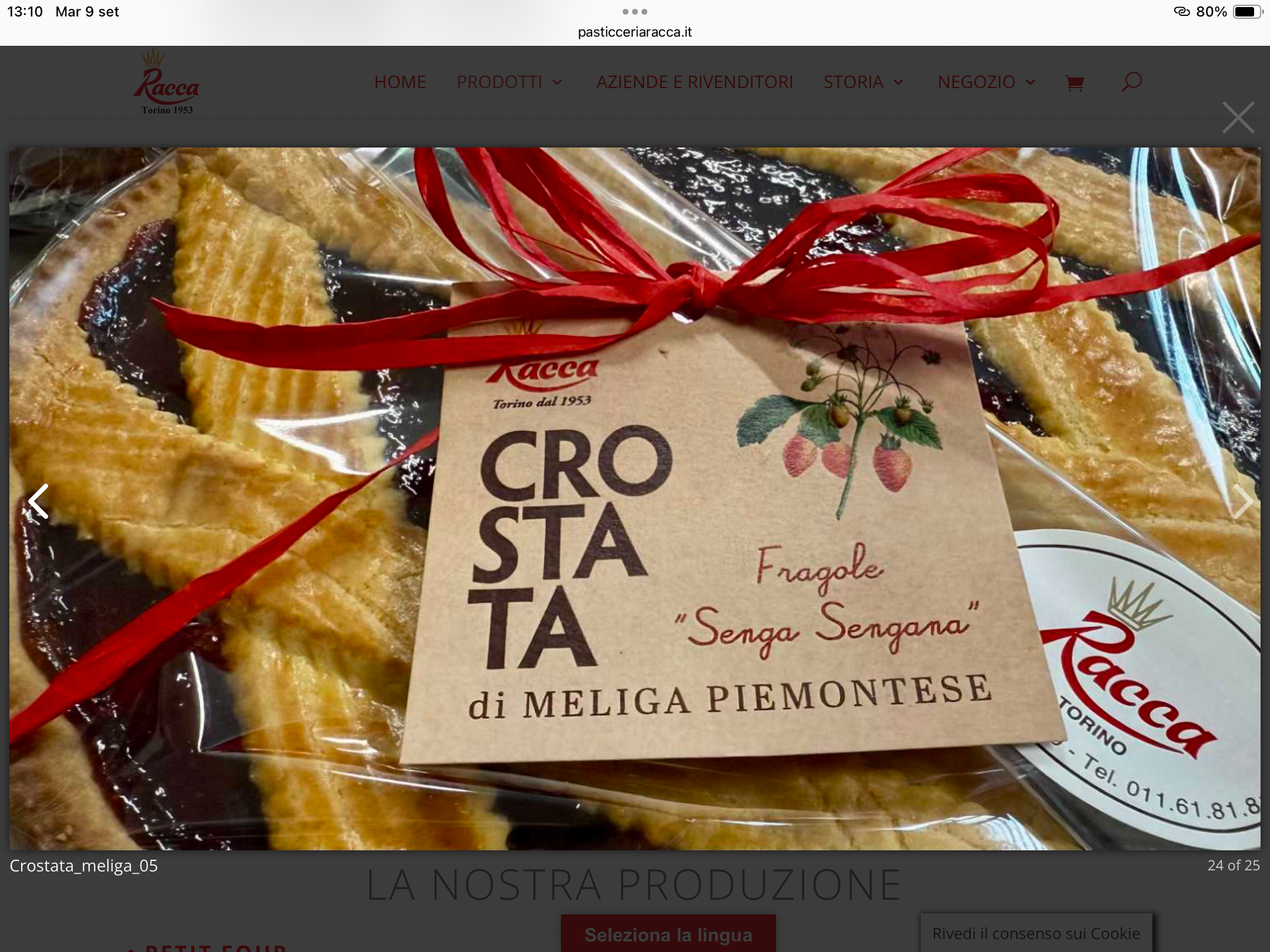crostata di fragole Racca