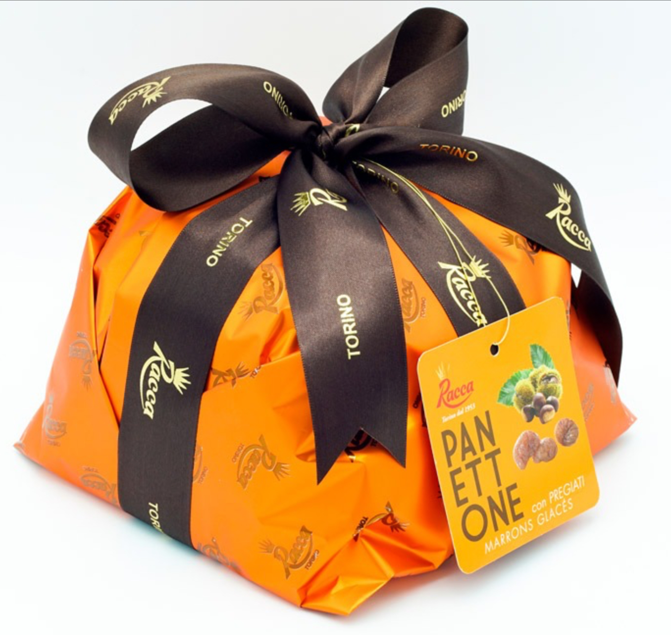 Panettone Marron Glaces 750g con incarto Racca
