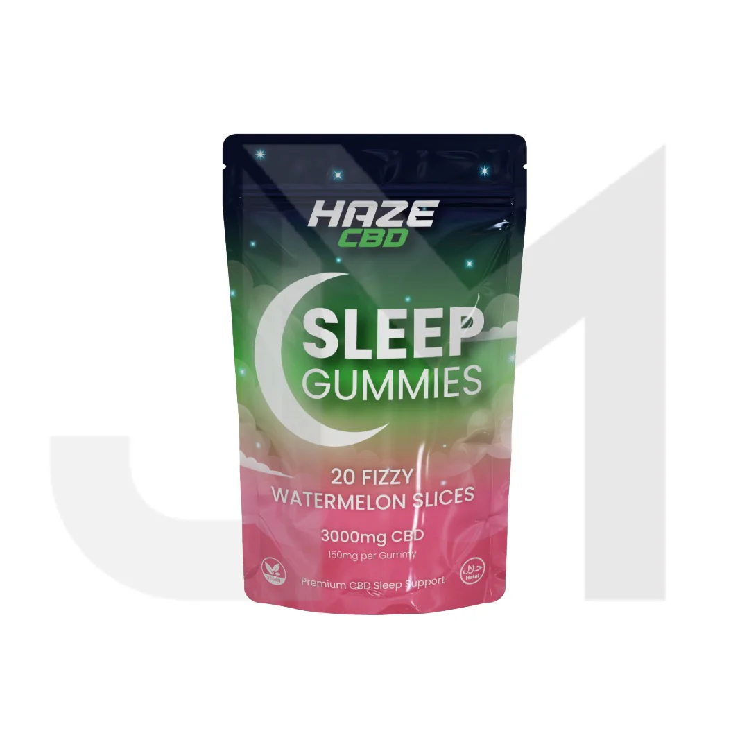 3000mg Haze CBD Sleep Night Gummies - Watermelon  Slices