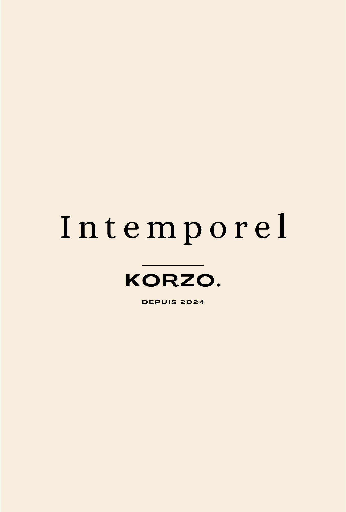 Carnet "Intemporel"
