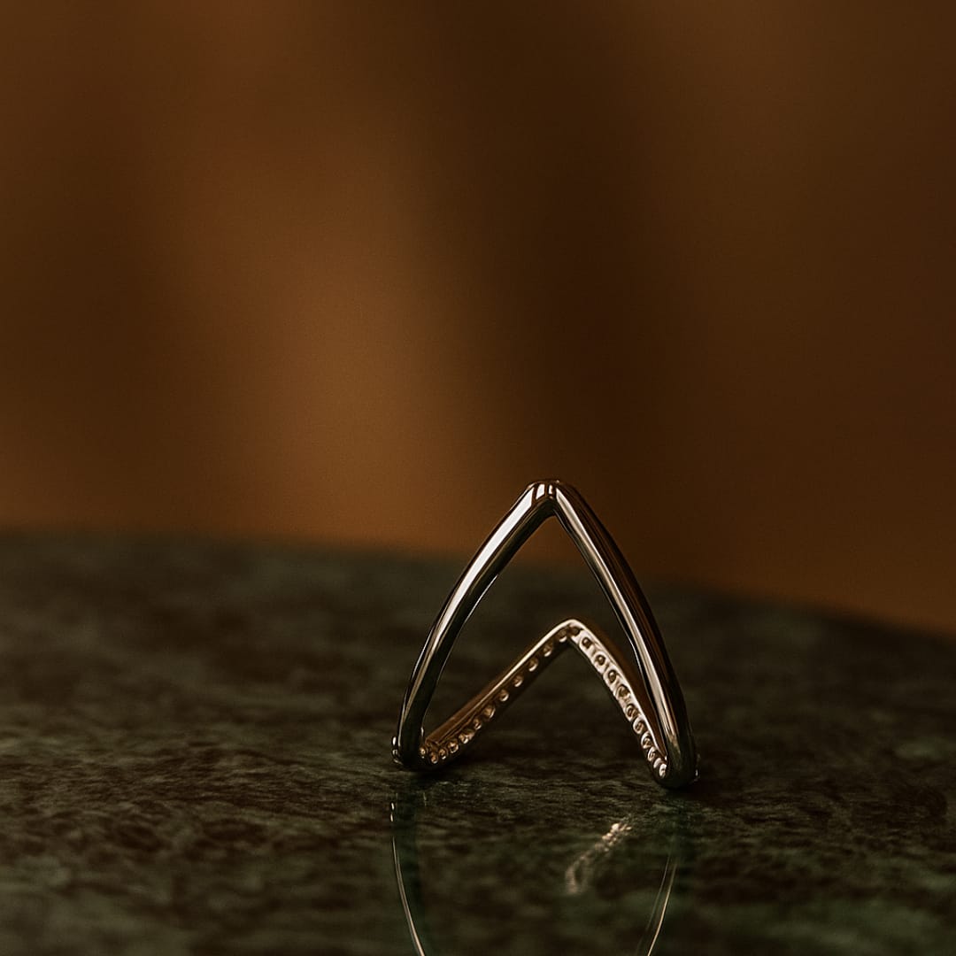 Elegant Gold Double Band Ring