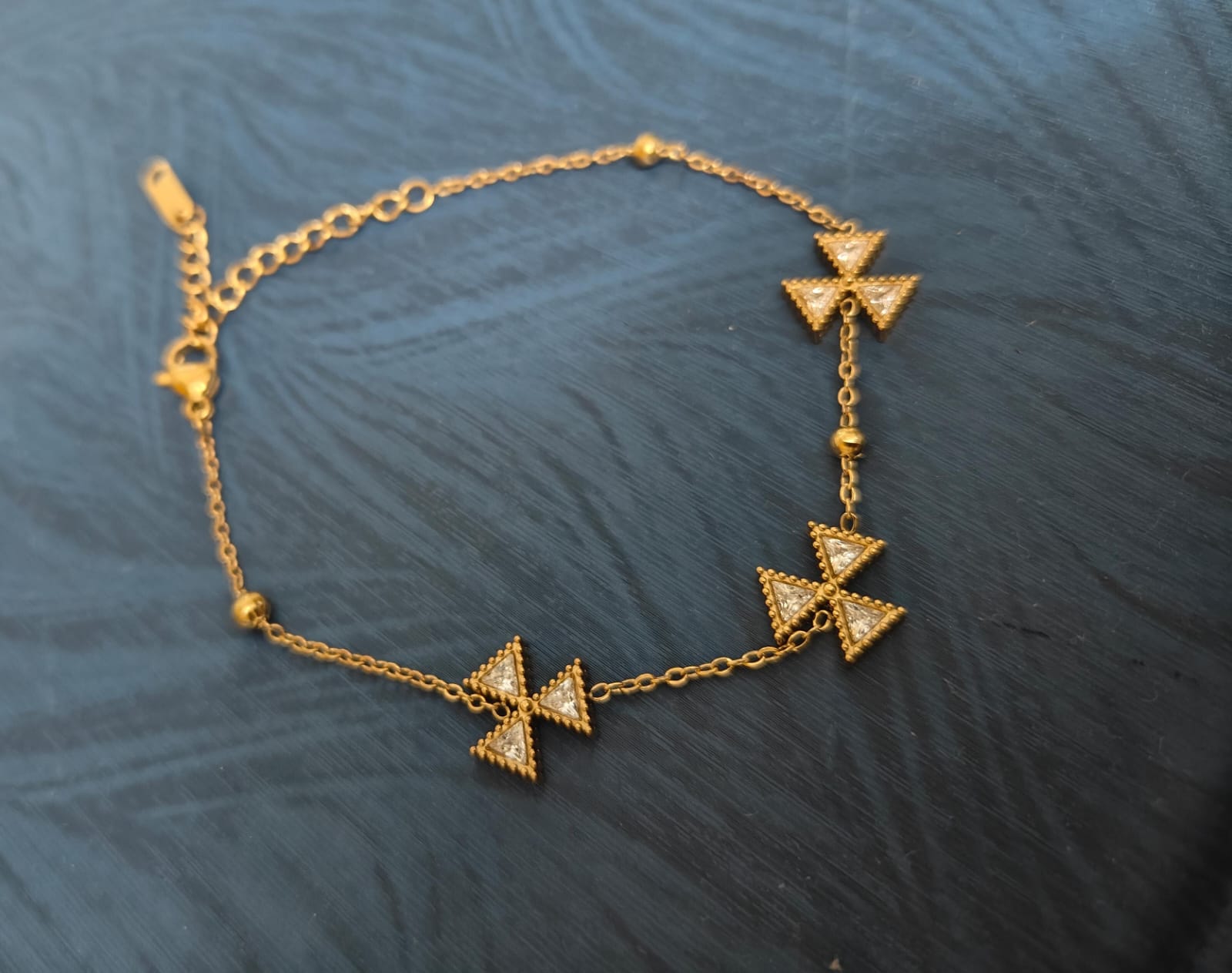 Gold Plated Bow Bracelet