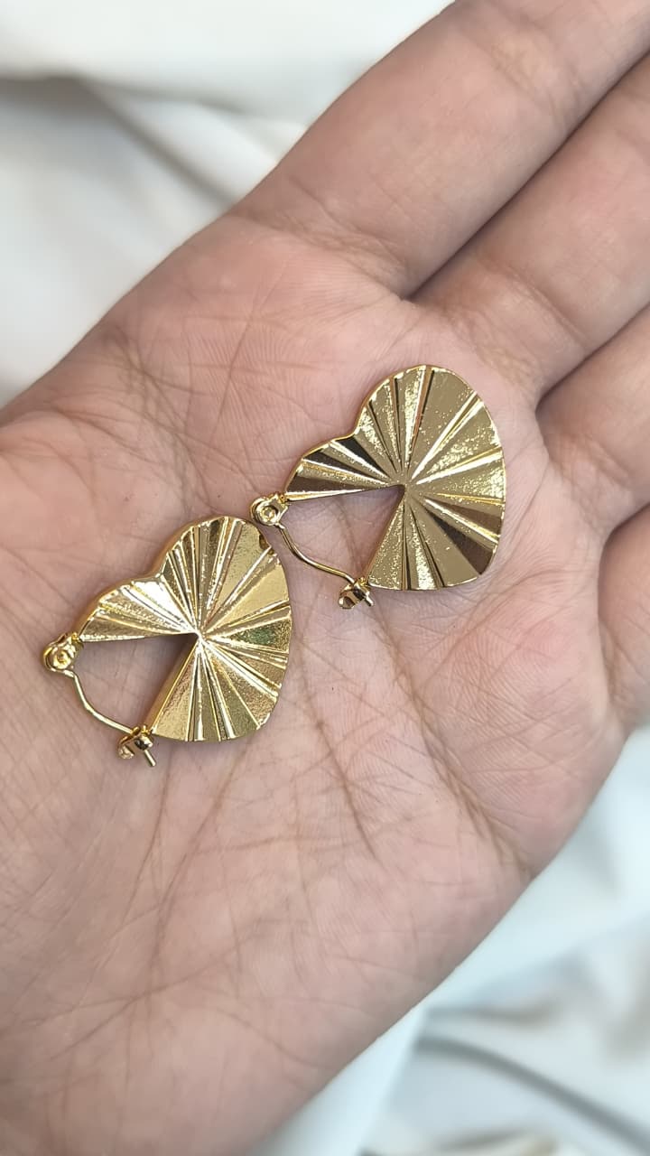Geometric Gold Hoop Earrings
