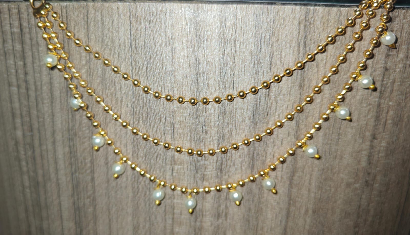 Elegant Small Pearl Gold Kanchan 