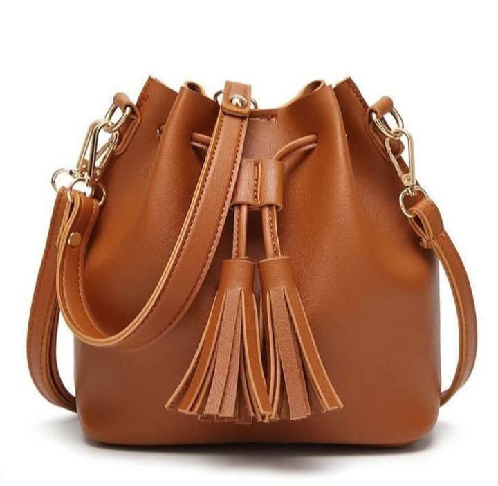 Leather Tassel Handbag