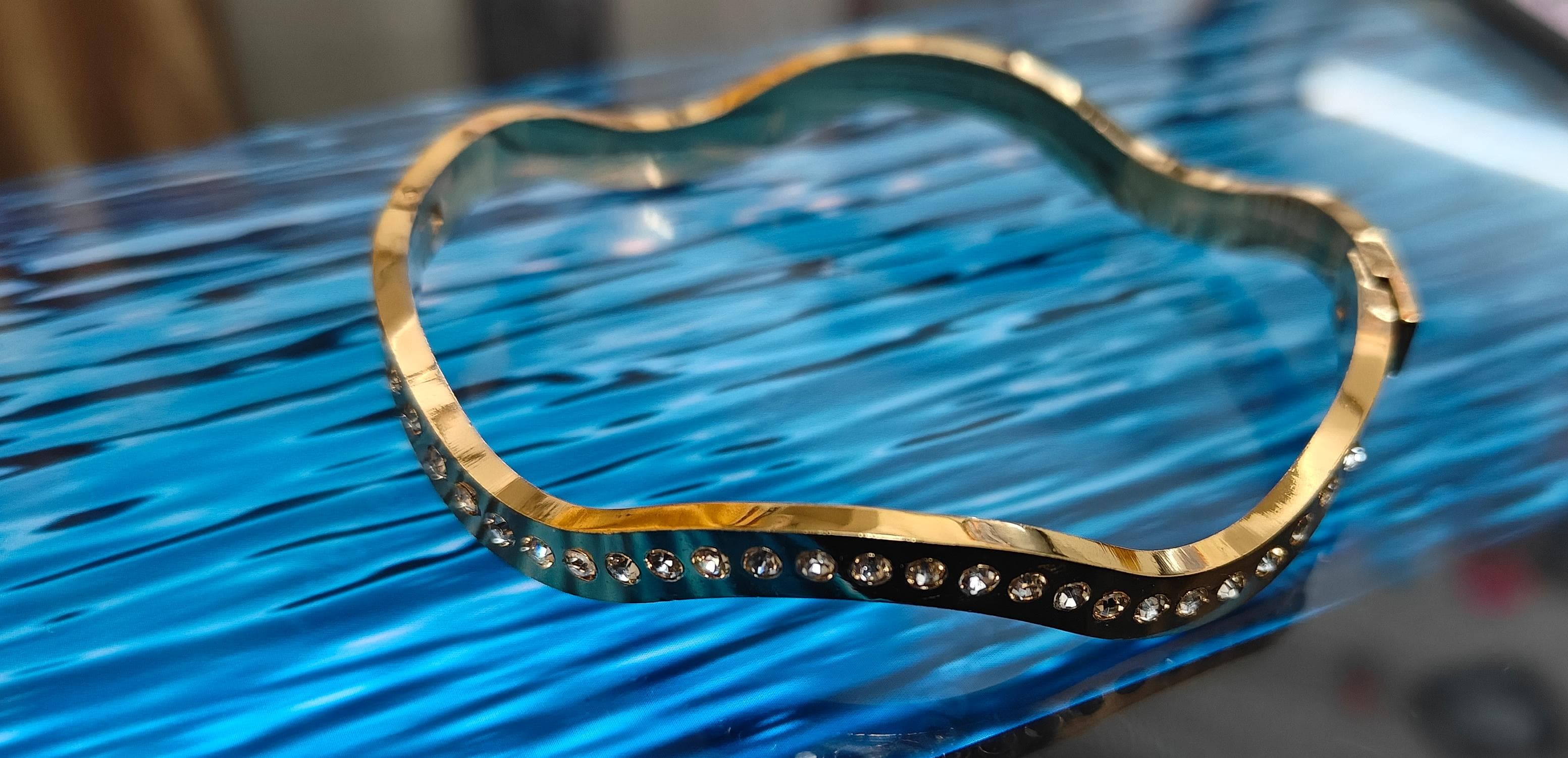 Gold-Tone Crystal Bracelet