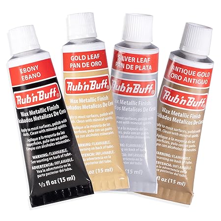 Rub 'n Buff Wax Metallic Finish Assorted Colors