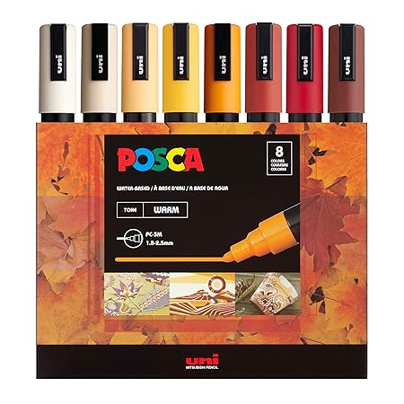 Posca Warm Tones Marker Set