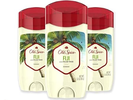Old Spice Aluminum Free Deodorant for Men, Fiji with Palm Tree Scent, 3.0 Ounce, (Pack of 3)