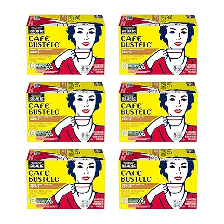 Café Bustelo Keurig K-Cup Pods, Espresso Style, Pack of 6 Boxes